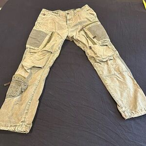 G star cargo pants - green - 32x32 - fatigues -